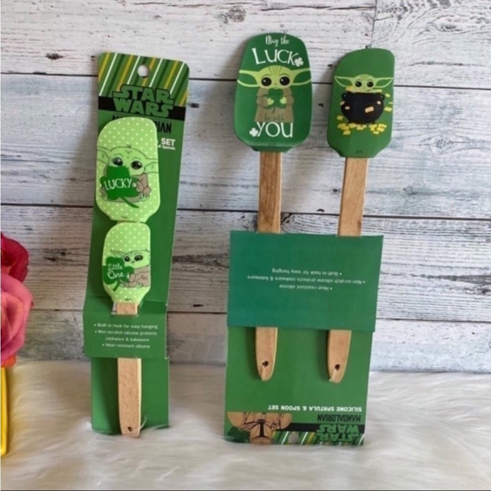 Disney Star Wars The Mandalorian St Patricks Spatula And Spoon Sets
